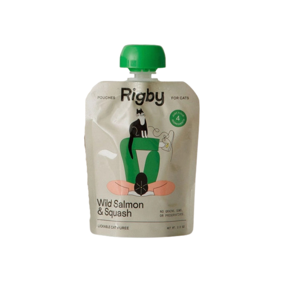 Rigby Wild Salmon & Squash Essential Cat Treats Pouch