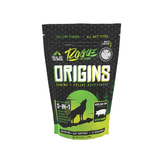 Rogue Pet Science Origins 5-in-1 Pork Dog Supplement Powder