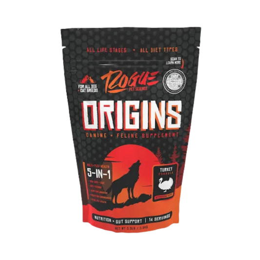 Rogue Pet Science Origins 5-in-1 Turkey Dog Supplement Powder Food Topper