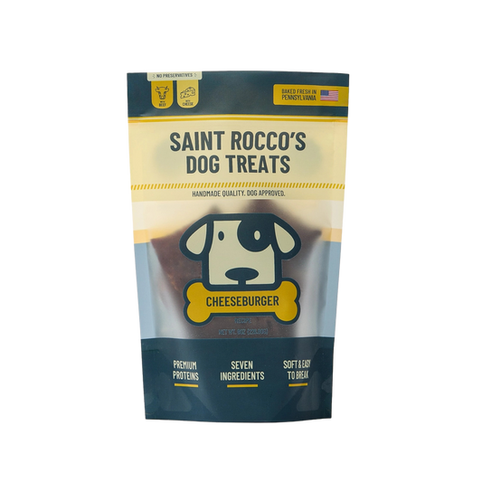 Saint Rocco's Cheeseburger Dog Treats, 8oz