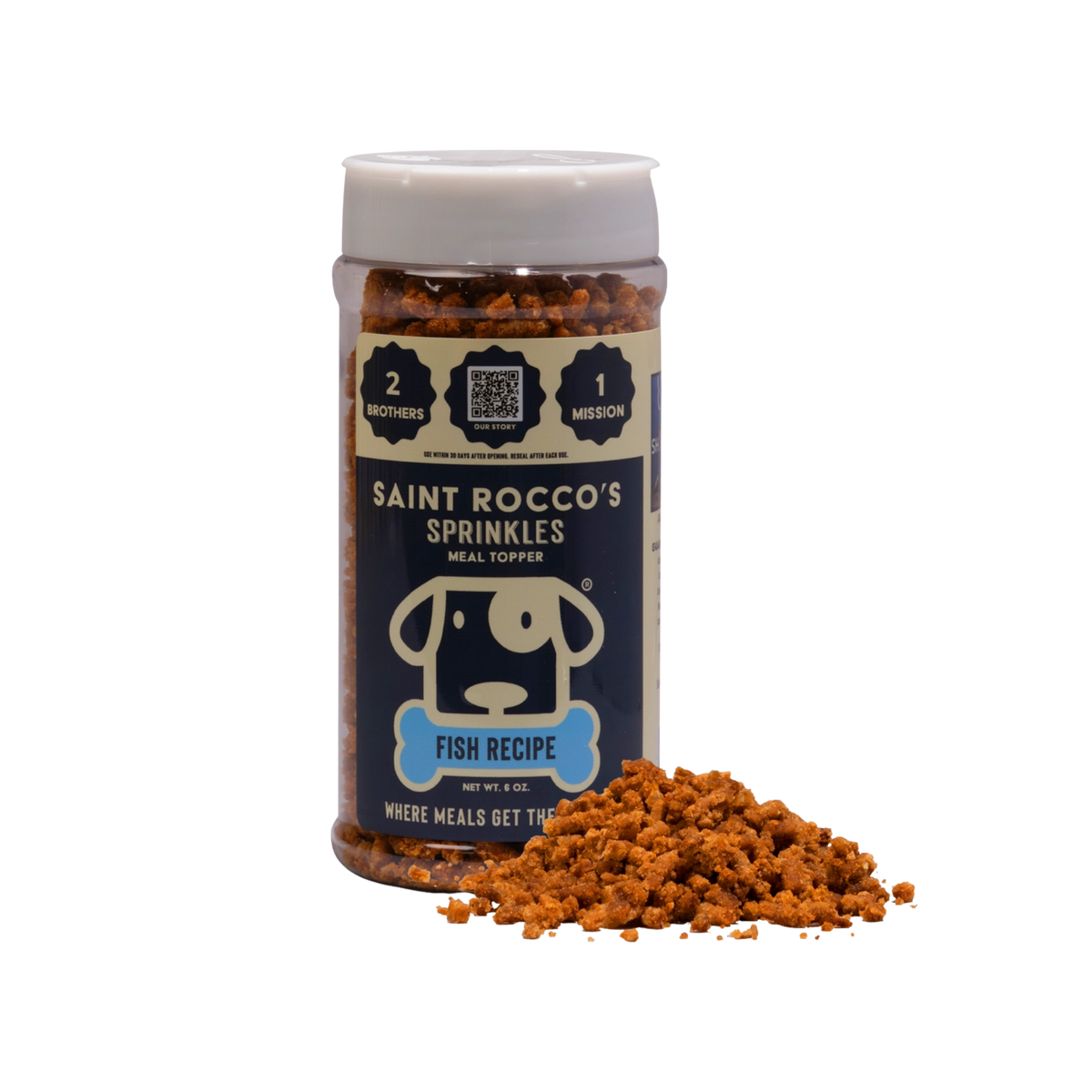 Saint Rocco's Fish Sprinkles for Dogs, 6oz
