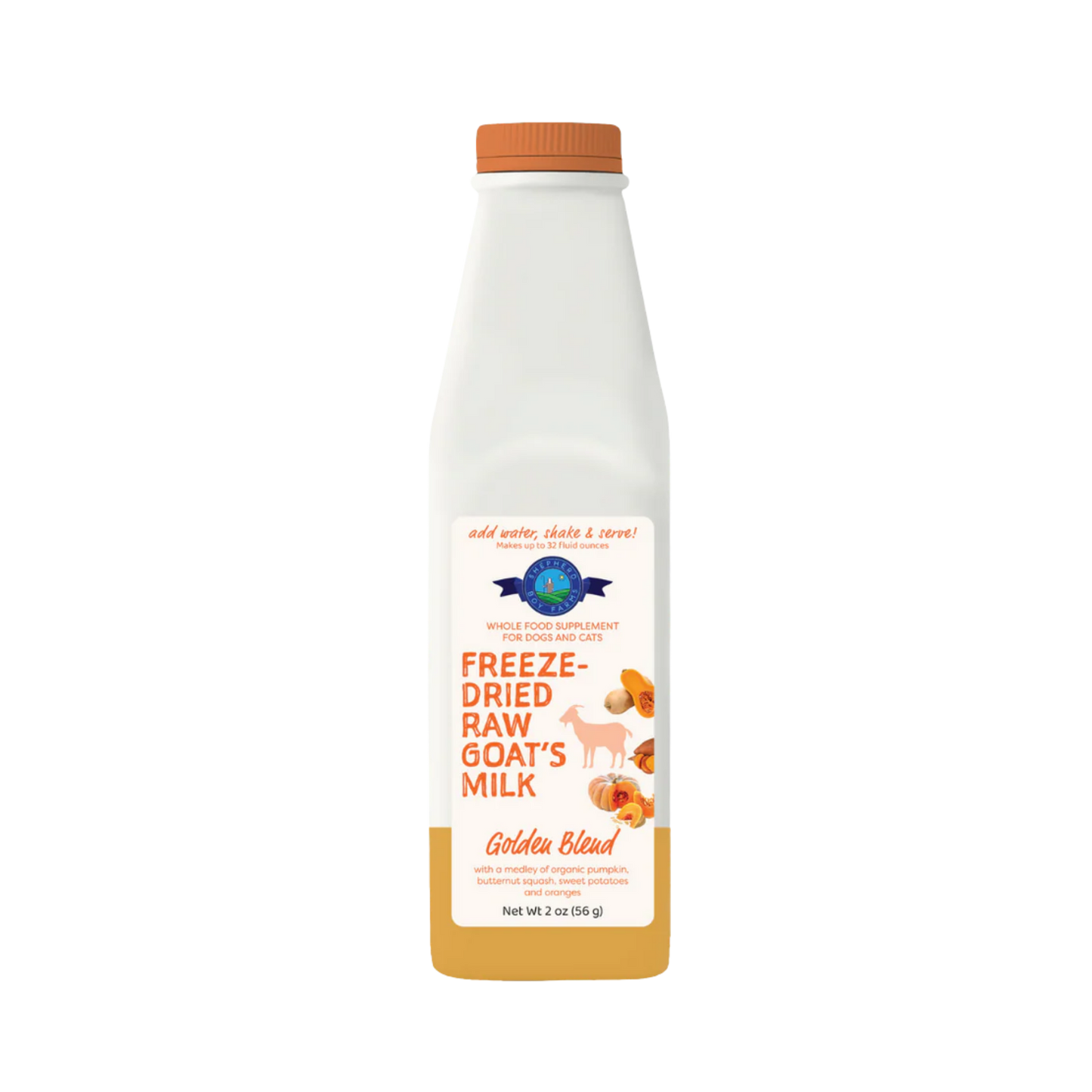 Shepherd Boy Farms Golden Blend Freeze-Dried Raw Goat's Milk for Dogs & Cats