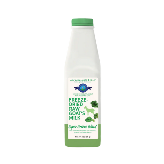 Shepherd Boy Farms Super Greens Blend Freeze-Dried Raw Goat's Milk for Dogs & Cats