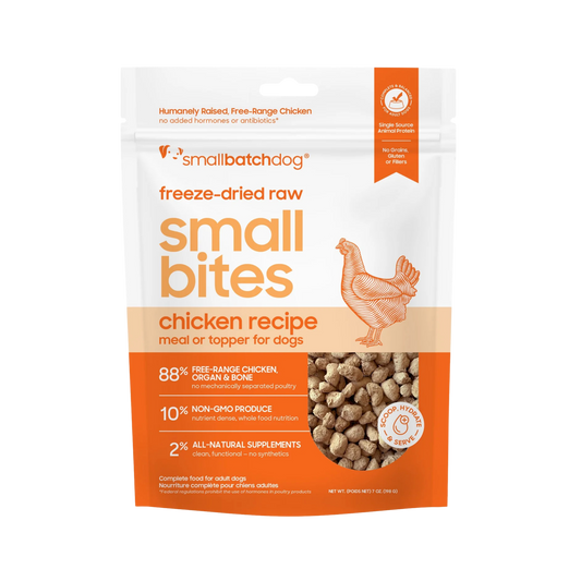 Smallbatch Freeze-Dried Raw Chicken Recipe Small Bites