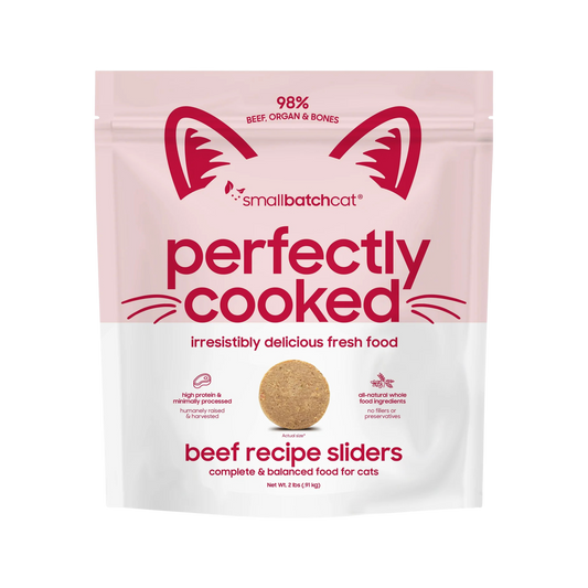 SmallBatch Perfectly Cooked Beef Sliders for Cats