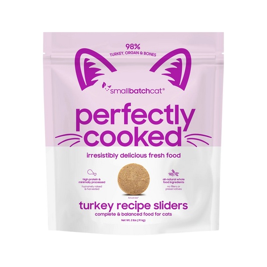 SmallBatch Perfectly Cooked Turkey Sliders for Cats