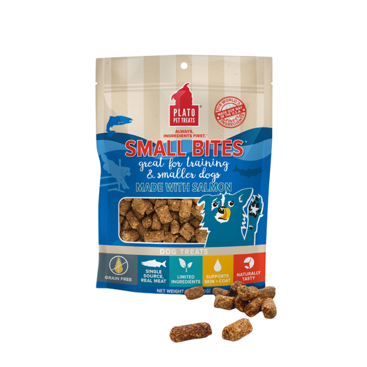 Plato Small Bites With Salmon Dog Treats