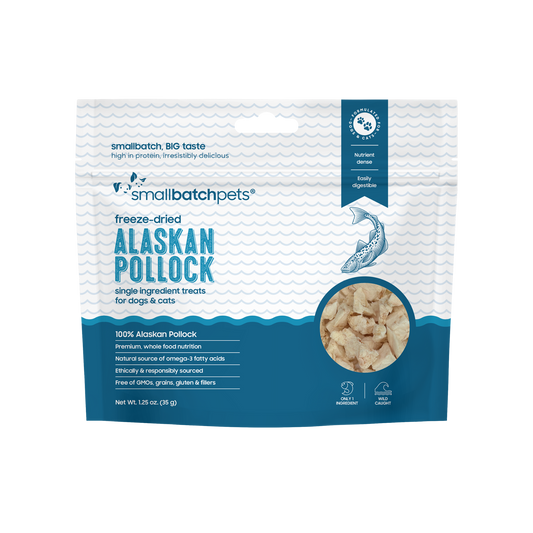 Smallbatch Freeze-Dried Alaskan Pollock for Dogs & Cats