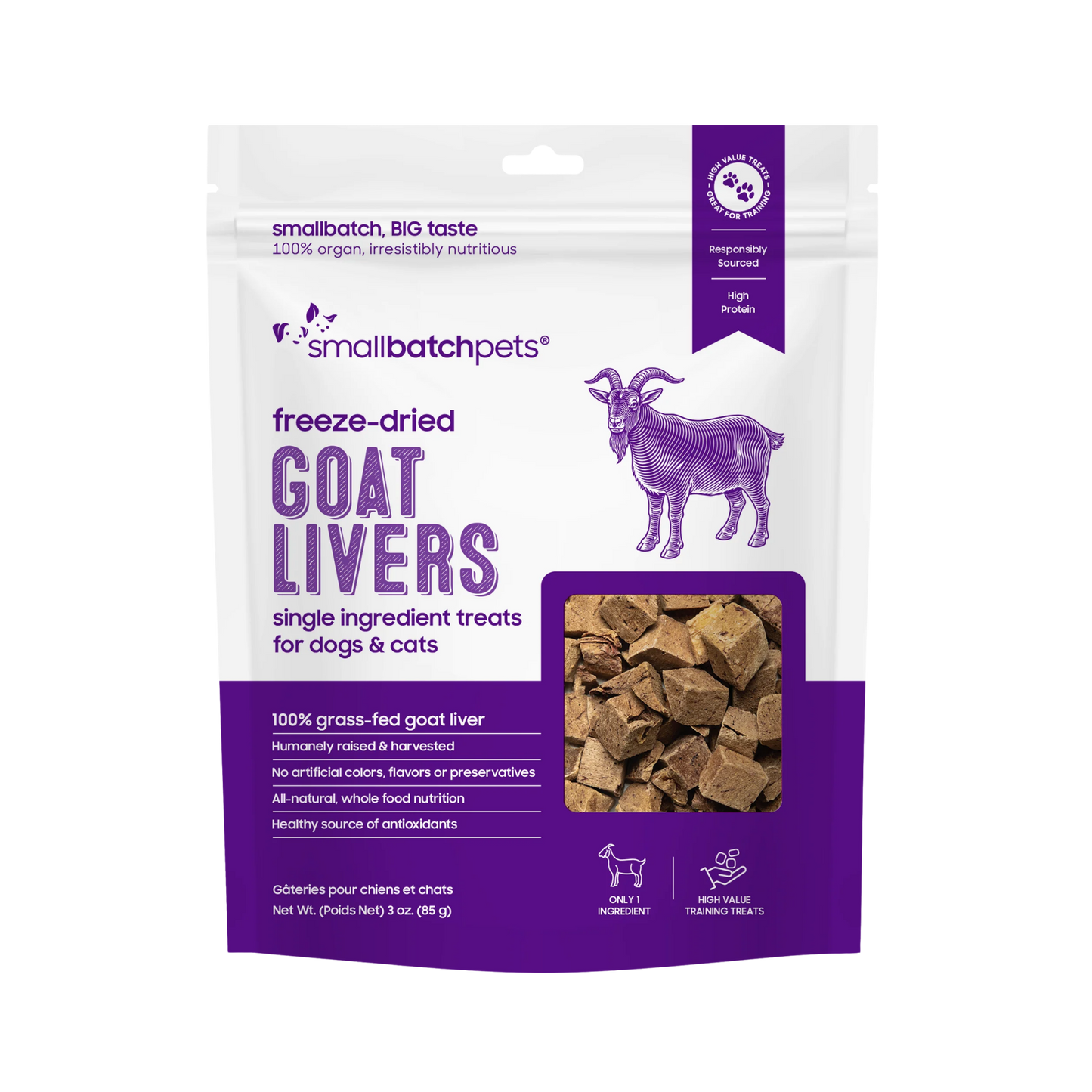 Smallbatch Freeze-Dried Goat Liver Treats