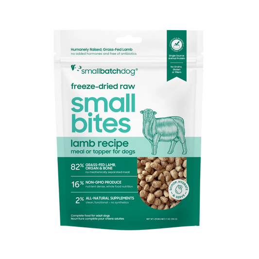 Smallbatch Freeze-Dried Raw Lamb Recipe Small Bites