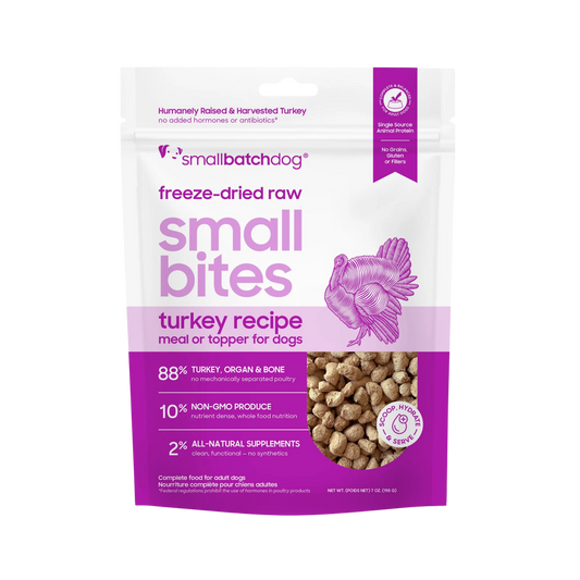 Smallbatch Freeze-Dried Raw Turkey Recipe Small Bites