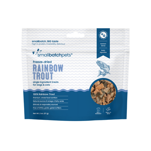 Smallbatch Freeze Dried Rainbow Trout for Dogs & Cats