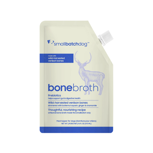 Smallbatch Frozen Wild-Caught Venison Bone Broth for Dogs & Cats