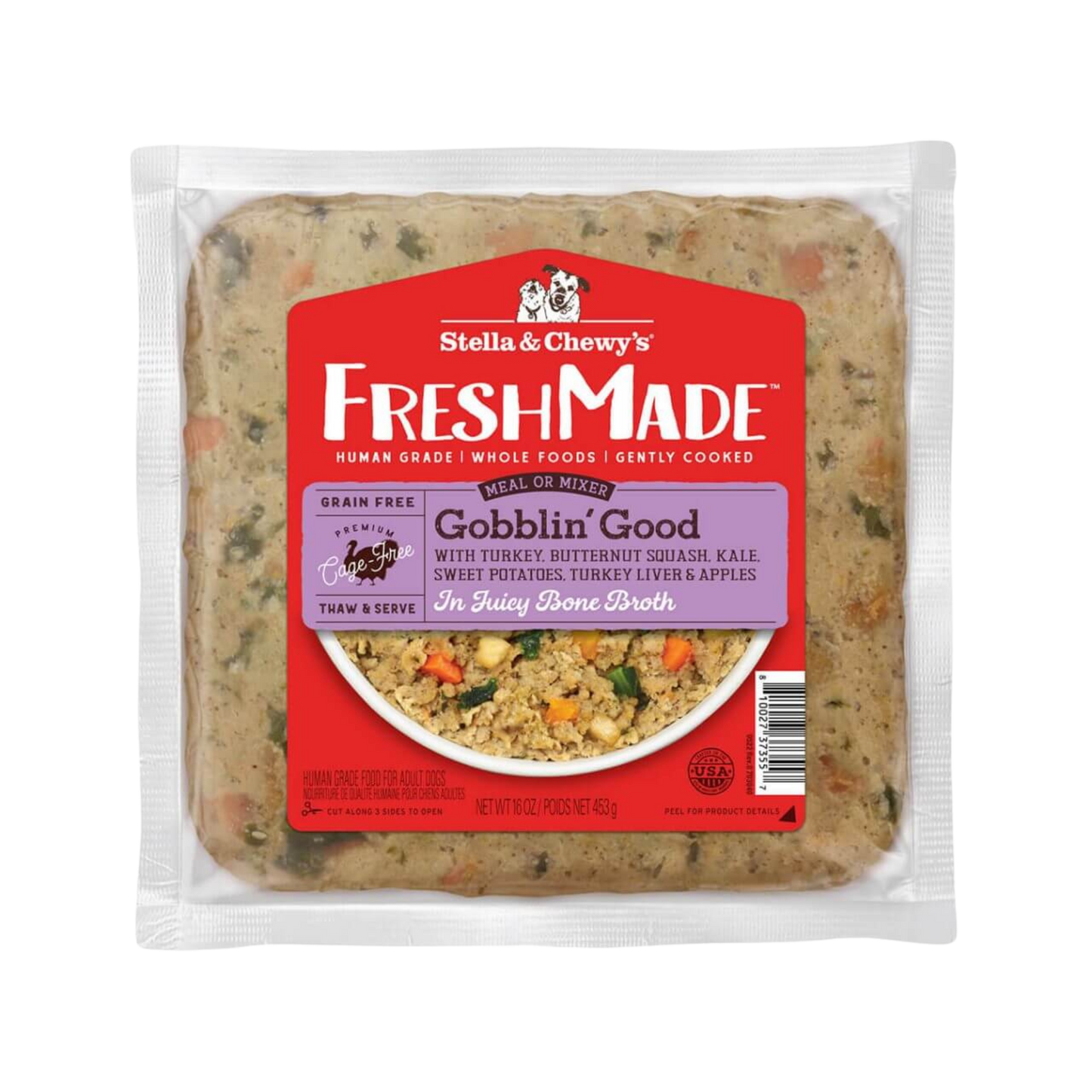 Stella & Chewy's FreshMade Gobblin' Good Gently Cooked Dog Food