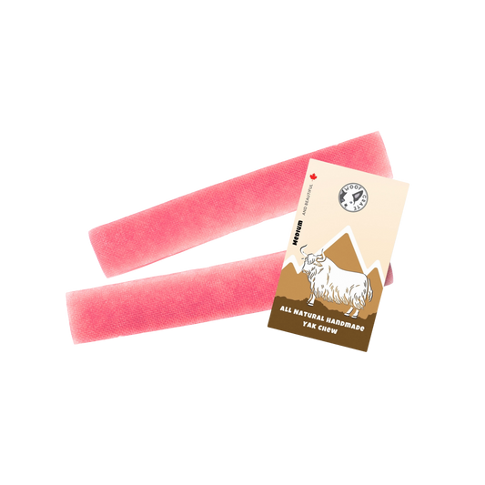 Woof Crate Medium Strawberry Himalayan Yak Chew
