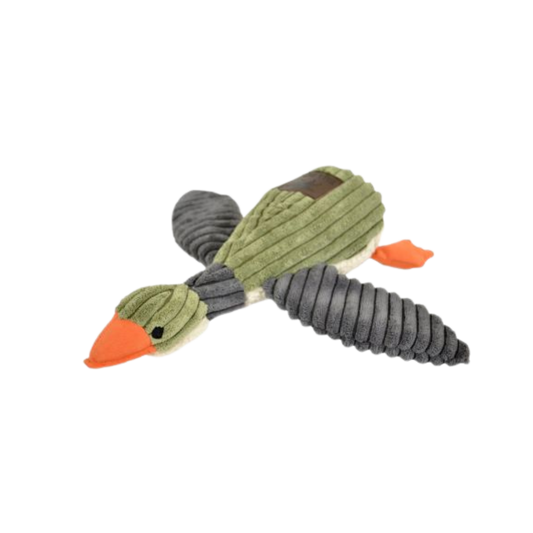 Tall Tails Plush Duck with Squeaker Dog Toy