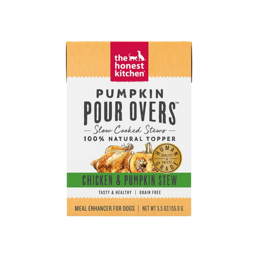 The Honest Kitchen Chicken & Pumpkin Stew Bone Broth Pour Overs Topper, 5.5oz