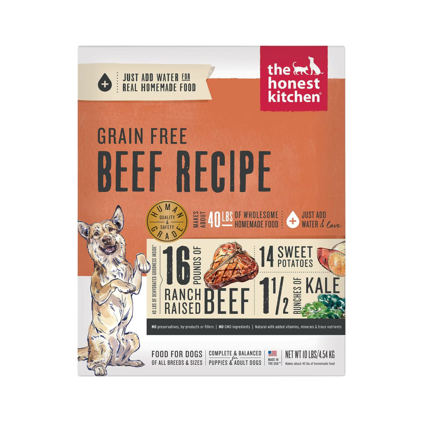 The Honest Kitchen Dehydrated Grain Free Beef Dog Food