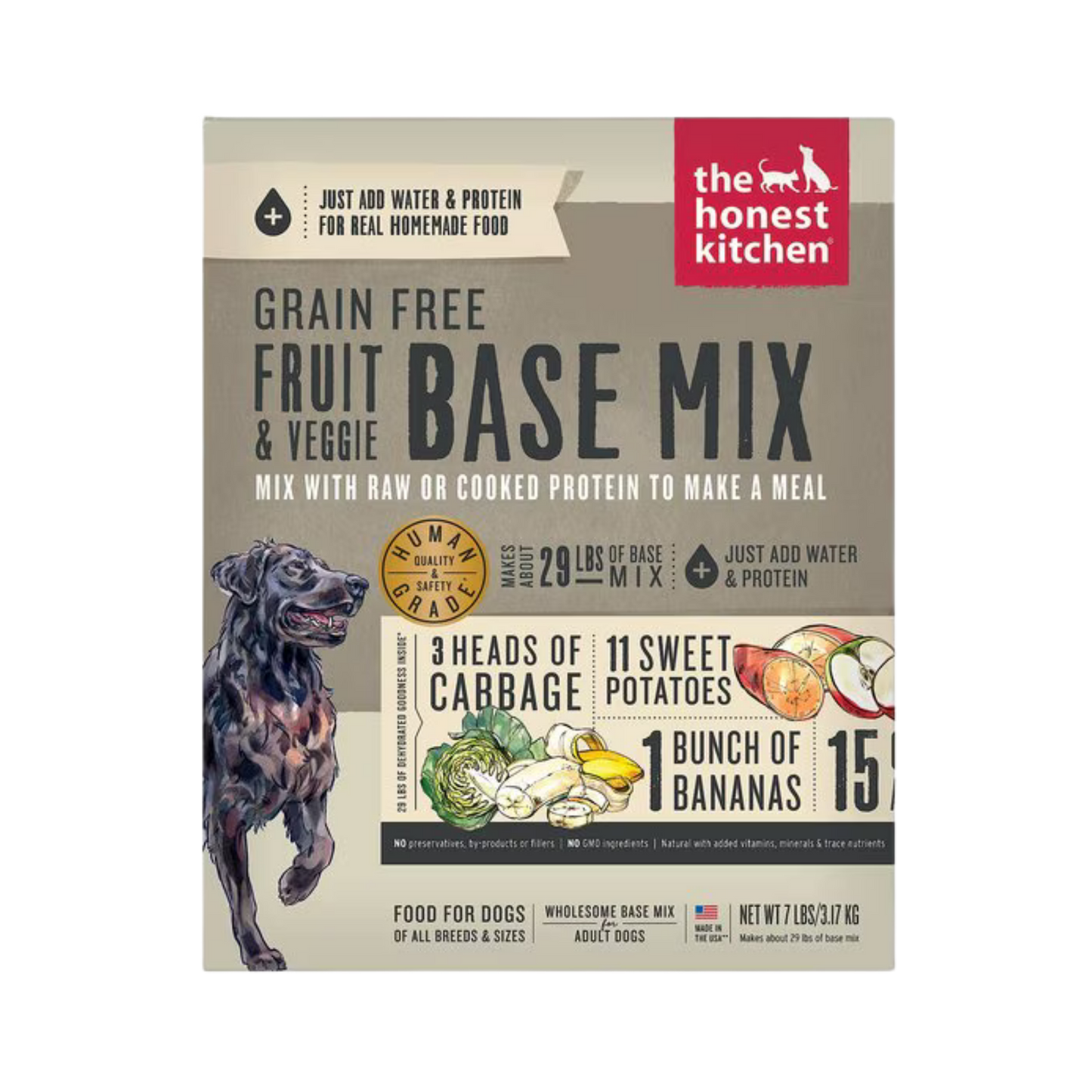 The Honest Kitchen Dehydrated Grain Free Fruit & Veggie Base Mix Dog Food