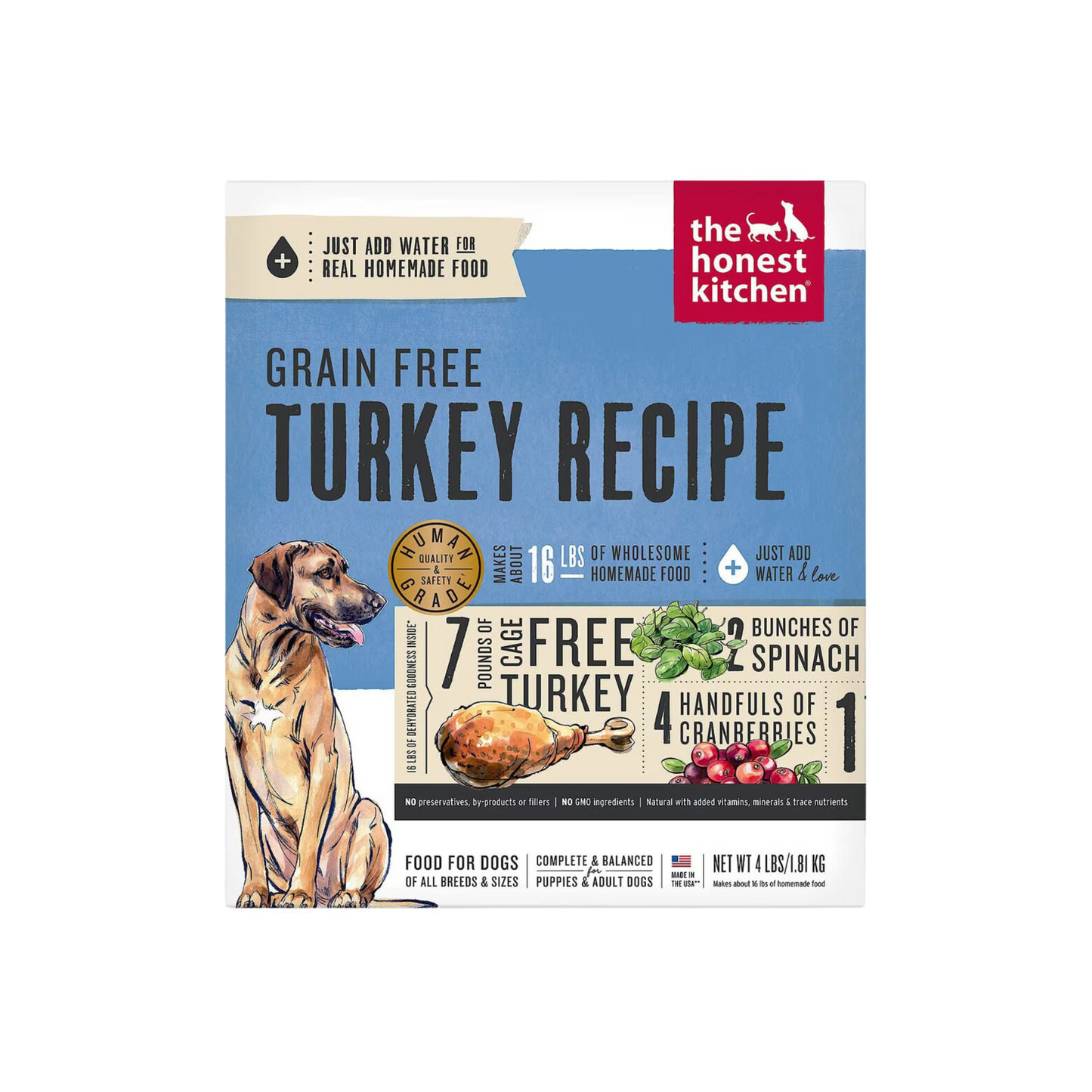 The Honest Kitchen Dehydrated Grain Free Turkey Dog Food
