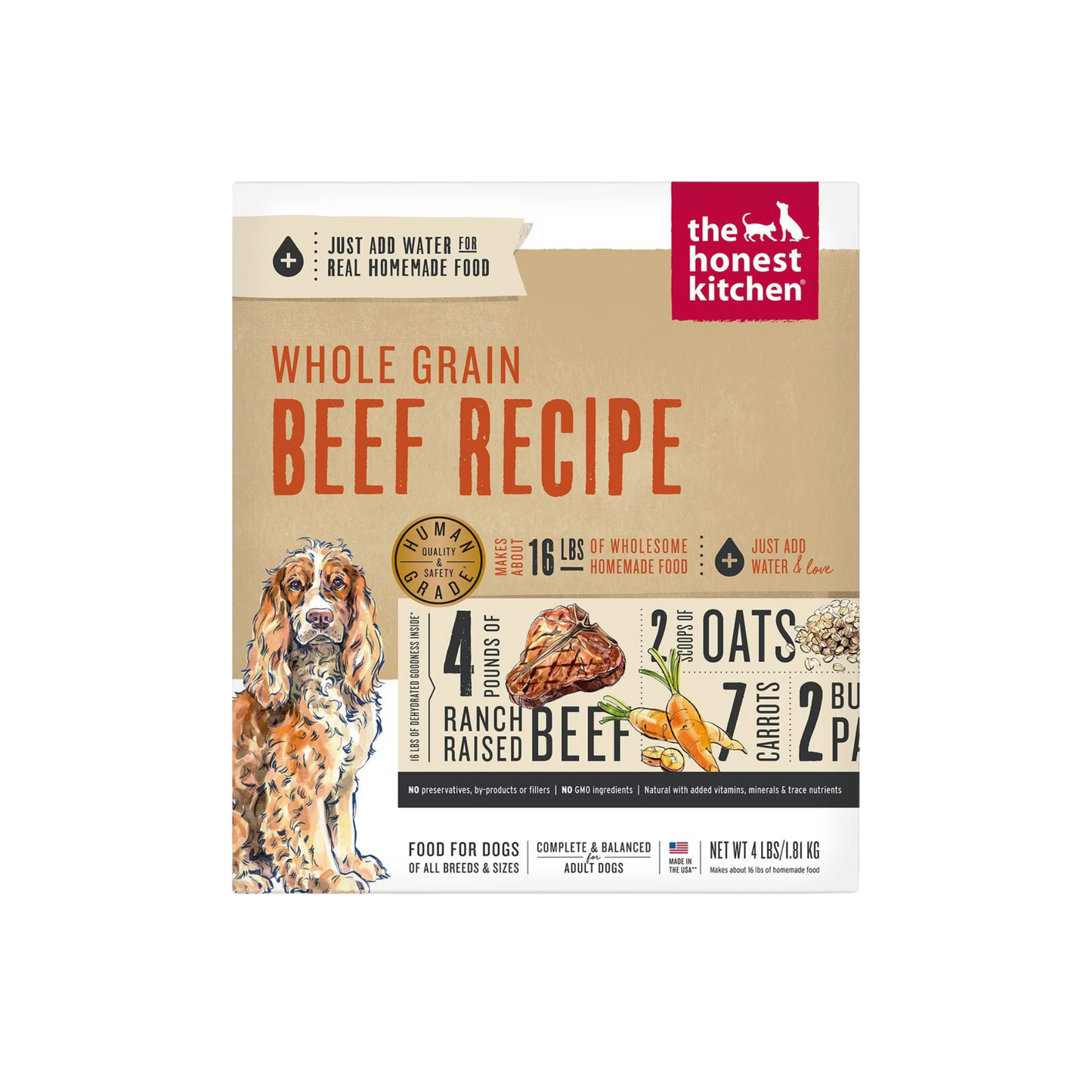 The Honest Kitchen Dehydrated Whole Grain Beef Dog Food