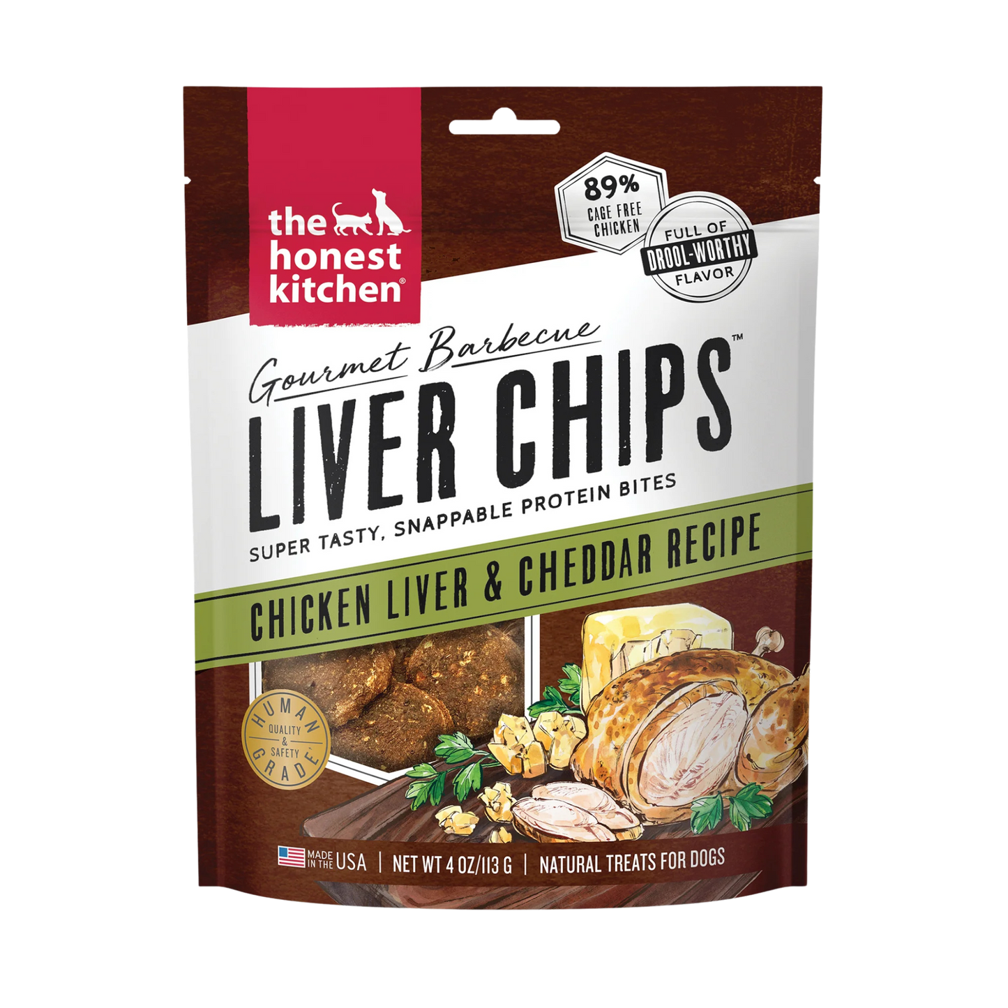 The Honest Kitchen Gourmet Barbecue Liver Chips for Dogs
