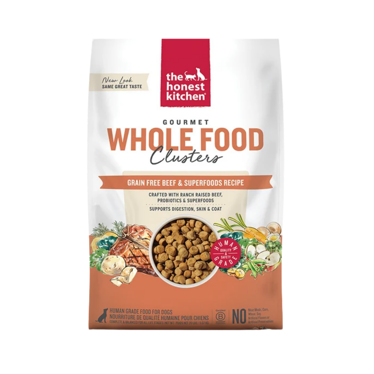 The Honest Kitchen Grain Free Beef Clusters Dry Dog Food