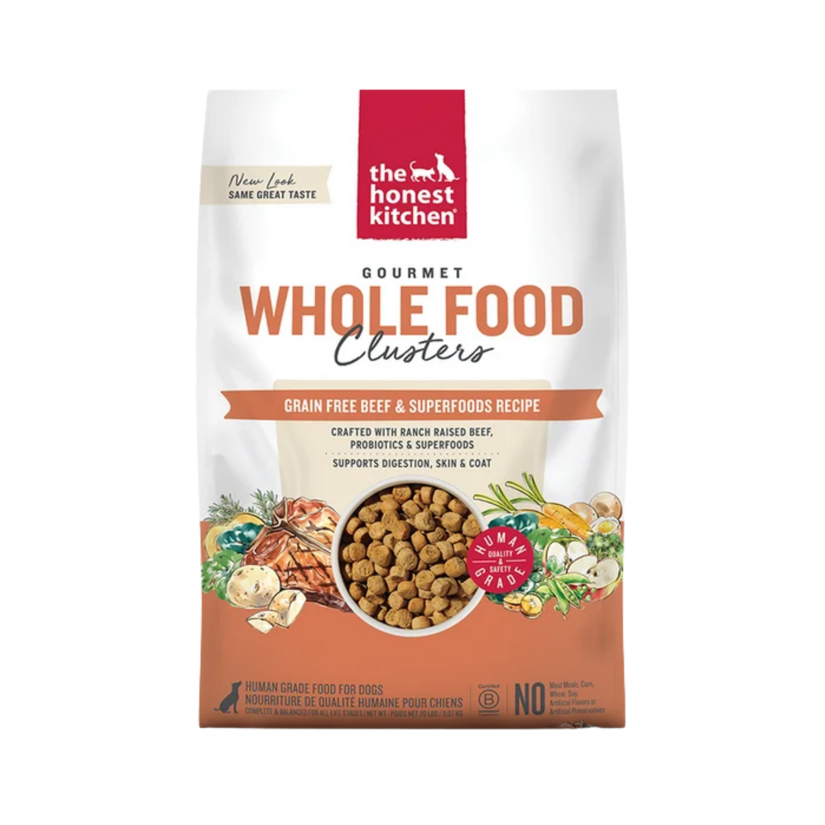 The Honest Kitchen Grain Free Beef Clusters Dry Dog Food