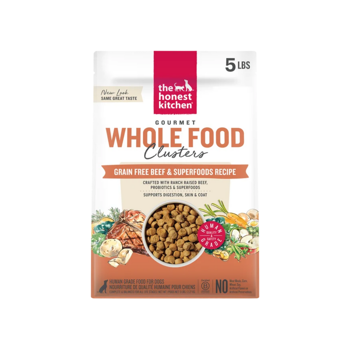 The Honest Kitchen Grain Free Beef Clusters Dry Dog Food