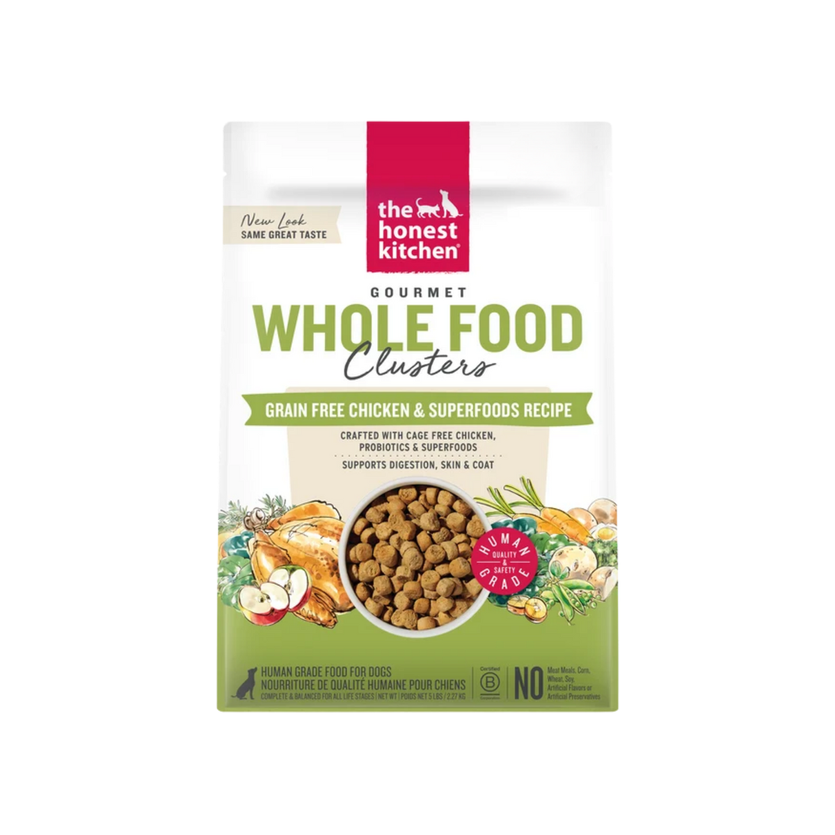 The Honest Kitchen Grain Free Chicken Clusters Dry Dog Food