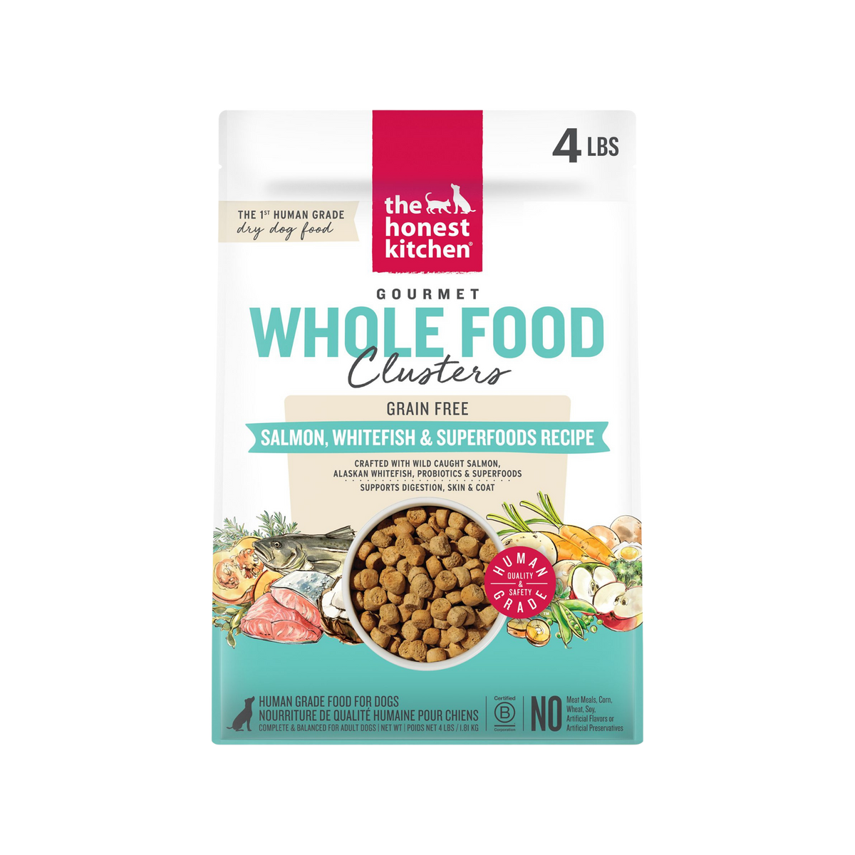 The Honest Kitchen Grain Free Salmon & Whitefish Whole Food Clusters