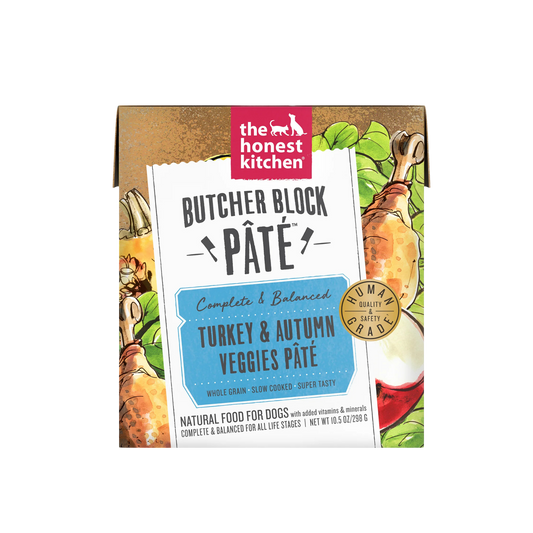 The Honest Kitchen Turkey & Autumn Veggies Butcher Block Pâté Wet Dog Food, 10.5oz