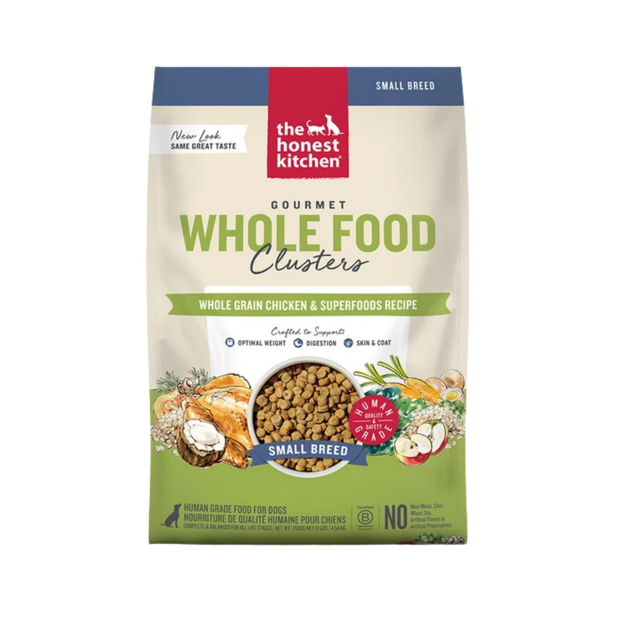 The Honest Kitchen Whole Grain Chicken Clusters for Small Breeds Dry Dog Food