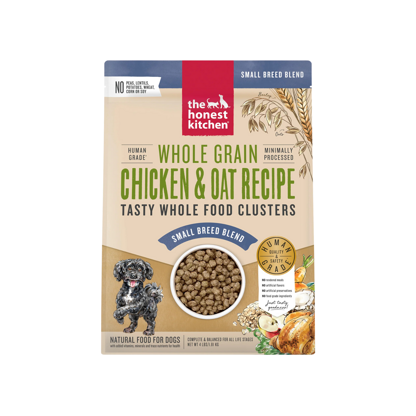 The Honest Kitchen Whole Grain Chicken Clusters for Small Breeds Dry Dog Food