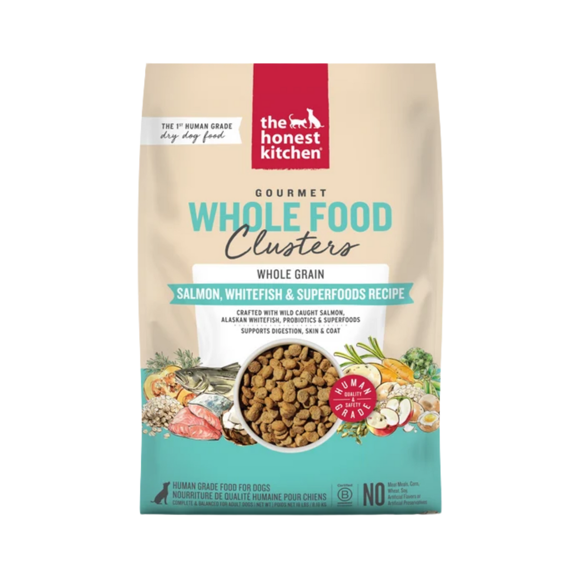 The Honest Kitchen Whole Grain Salmon & Whitefish Whole Food Clusters