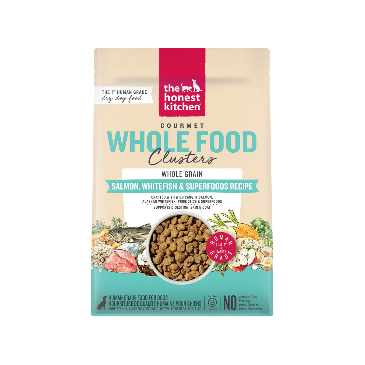 The Honest Kitchen Whole Grain Salmon & Whitefish Whole Food Clusters