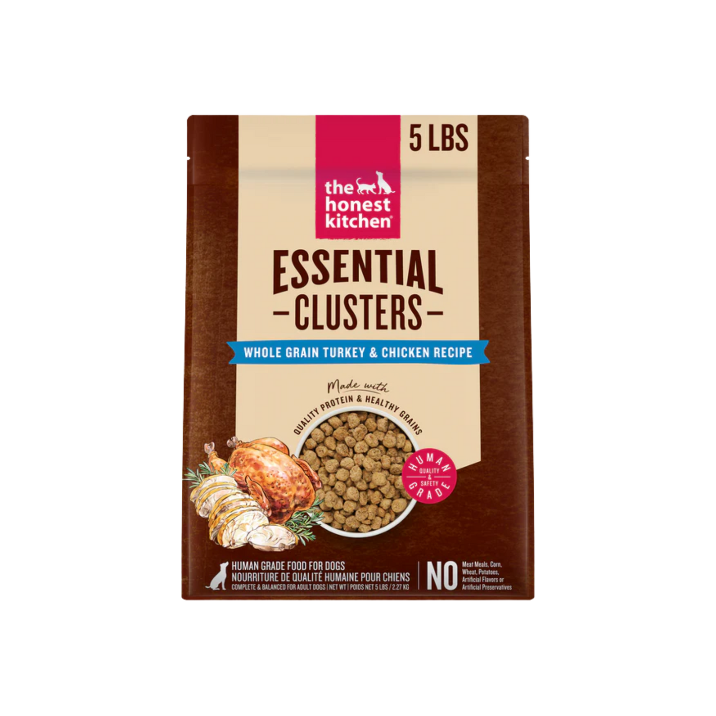The Honest Kitchen Whole Grain Turkey & Chicken Essential Clusters Dry Dog Food