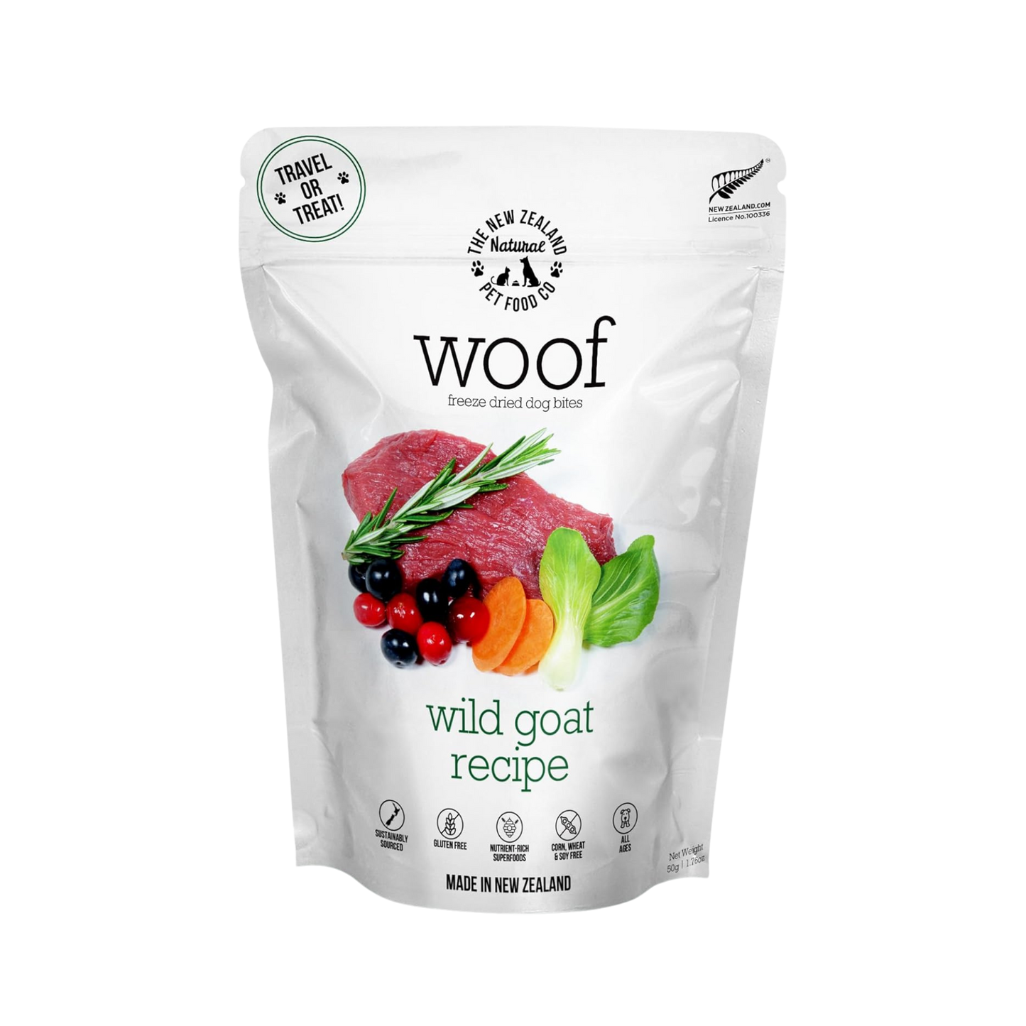 The New Zealand Natural Pet Food Co. Freeze-Dried Raw Wild Goat