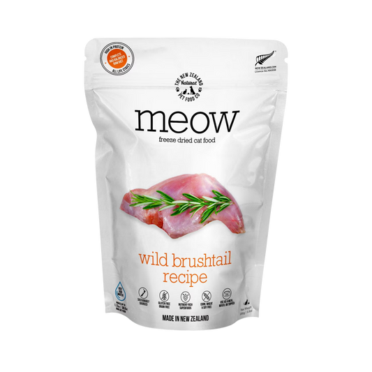 The New Zealand Natural Pet Food Co. Meow Freeze-Dried Raw Wild Brushtail for Cats
