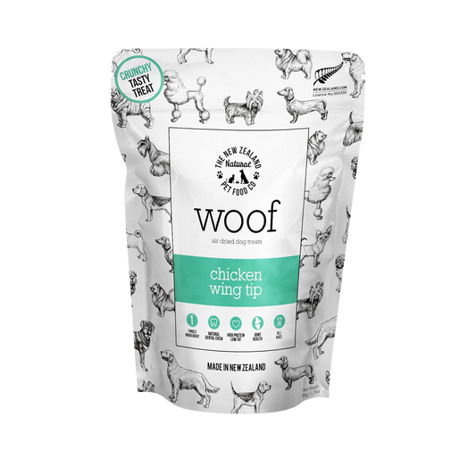 The New Zealand Natural Pet Food Co. Woof Chicken Wing Tip Air-Dried Dog Treats