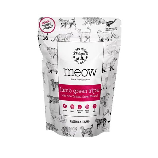 The New Zealand Natural Pet Food Co. Woof Freeze-Dried Lamb Green Tripe for Cats