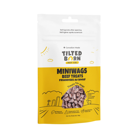 Tilted Barn Pet Co. Miniwags Beef Recipe Treats for Dogs, 3.53oz
