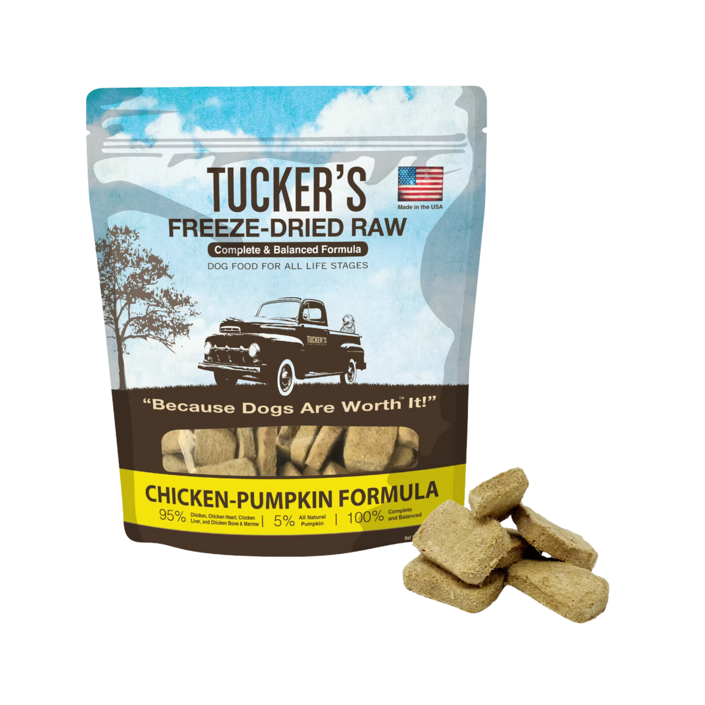 Tucker's Freeze-Dried Raw Chicken & Pumpkin for Dogs
