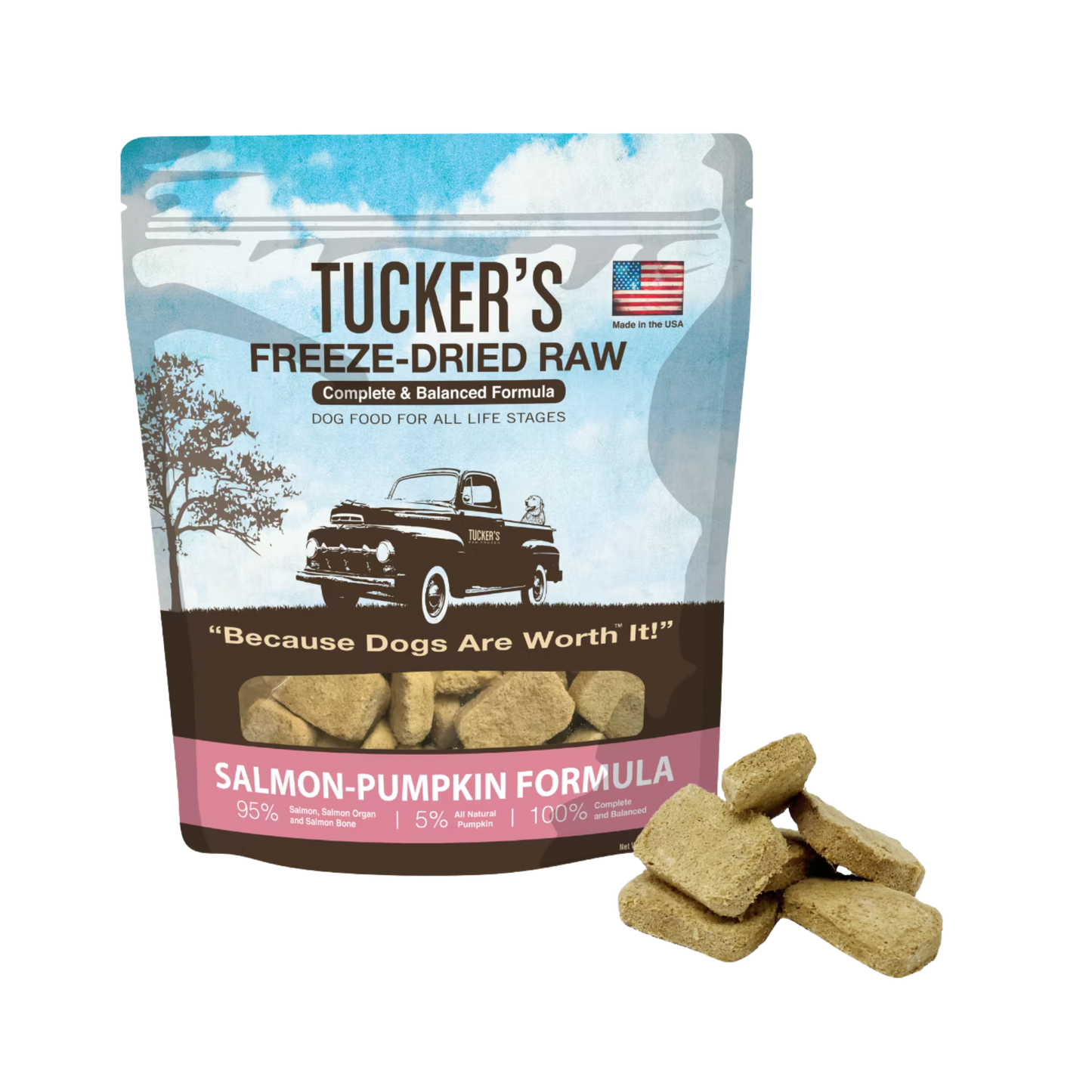 Tucker's Freeze-Dried Raw Salmon & Pumpkin for Dogs
