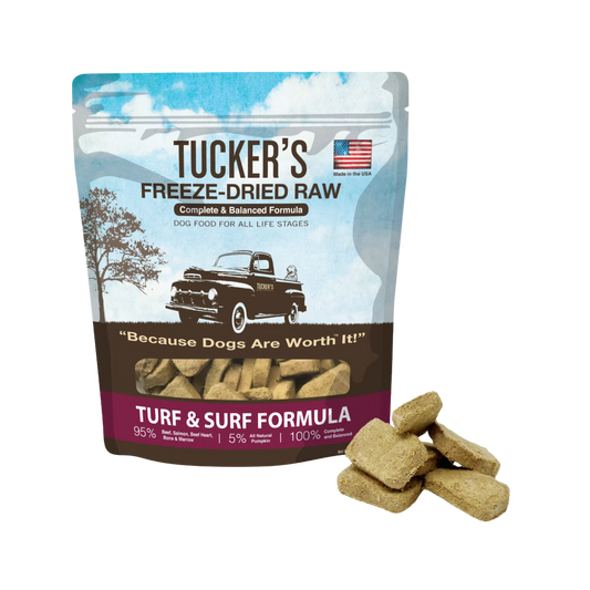 Tucker's Freeze-Dried Raw Turf & Surf Formula for Dogs