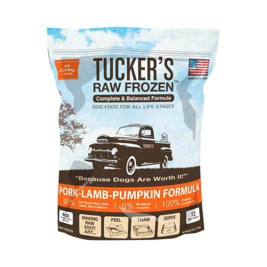 Tucker's Frozen Raw Pork, Lamb, and Pumpkin Dog Food