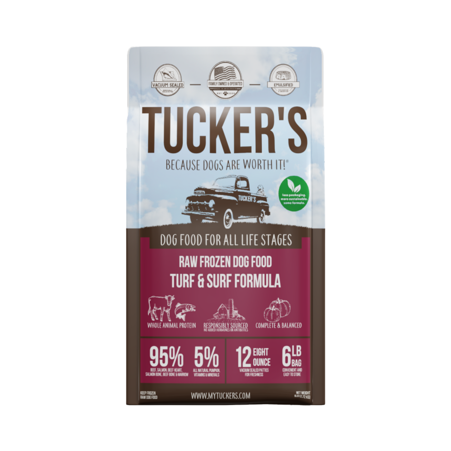 Tucker's Frozen Raw Surf & Turf Dog Food