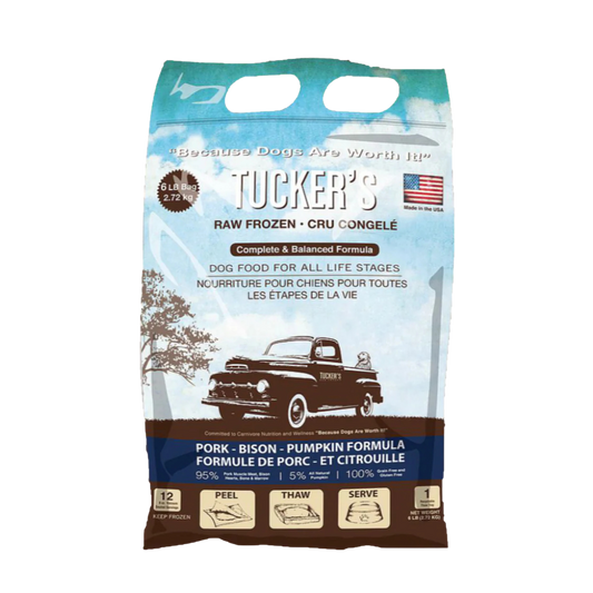 Tuckers Raw Pork, Bison & Pumpkin Frozen Dog Food