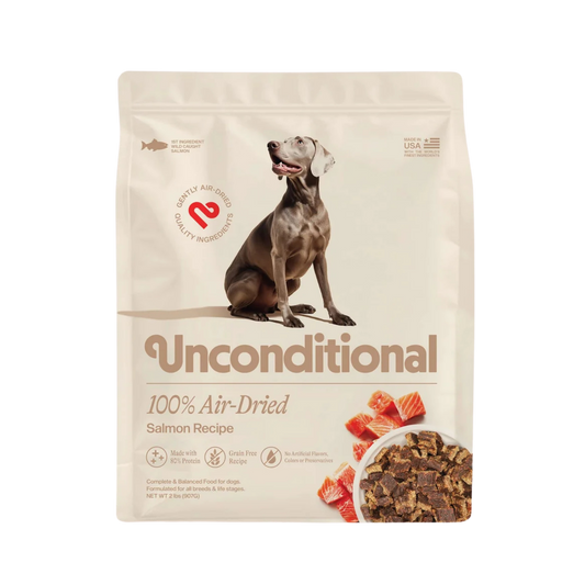 Unconditional Air-Dried Salmon Recipe Dog Food, 2lb