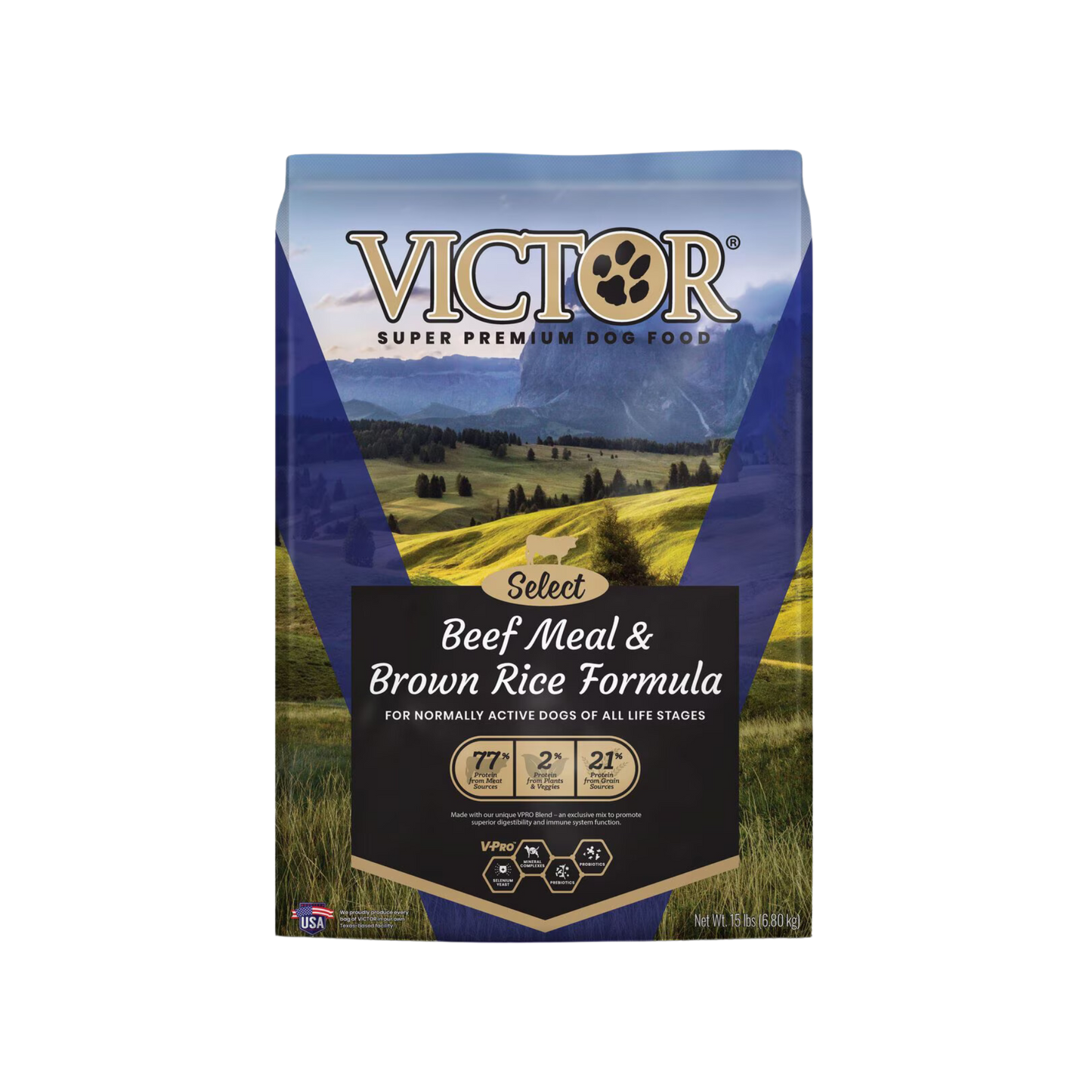 Victor Select Beef Meal & Brown Rice Formula Dry Dog Food